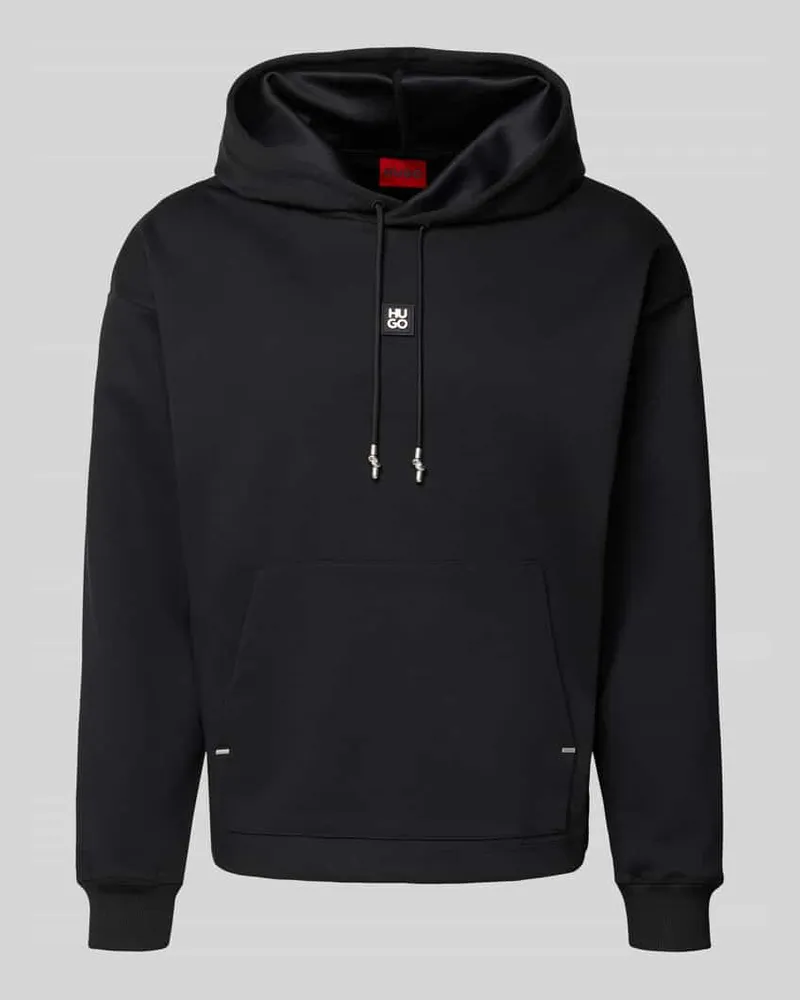 HUGO BOSS Regular Fit Hoodie aus Baumwoll-Mix Modell 'DINEO Black