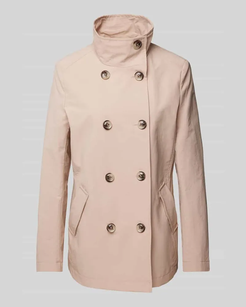 Christian Berg Trenchcoat mit Stehkragen Rose
