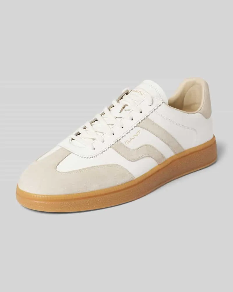 Gant Sneaker mit Label-Print Modell 'Cuzmo Offwhite