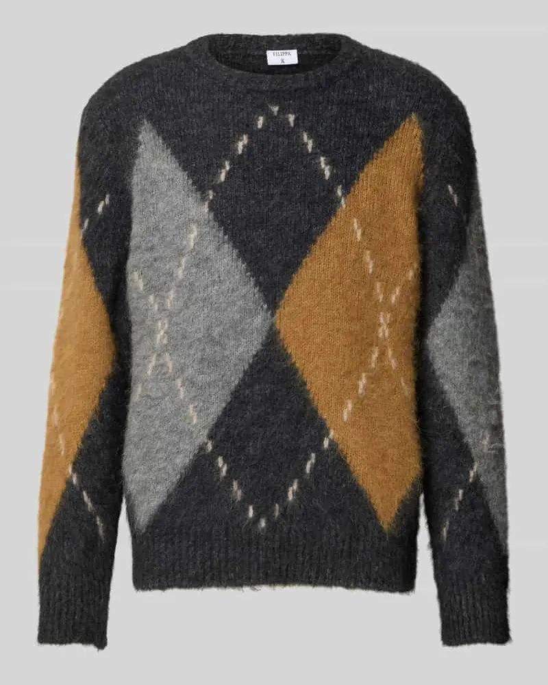Filippa K Pullover aus Alpaka mit weicher Haptik Black