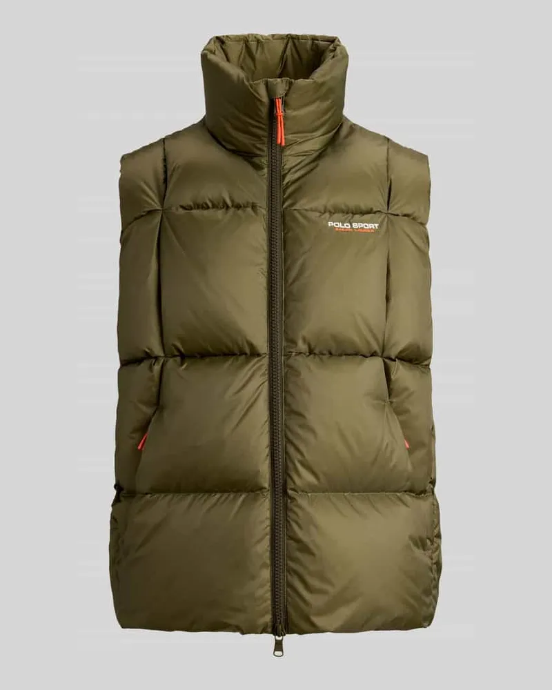 Ralph Lauren Steppweste mit Logo-Detail Oliv