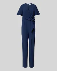 Christian Berg Jumpsuit mit Knotendetail Dunkelblau