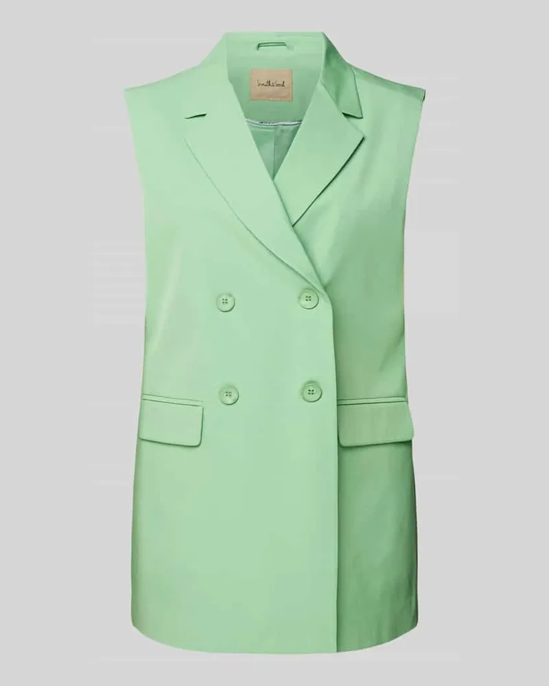 Smith & Soul Blazerweste mit Reverskragen Mint