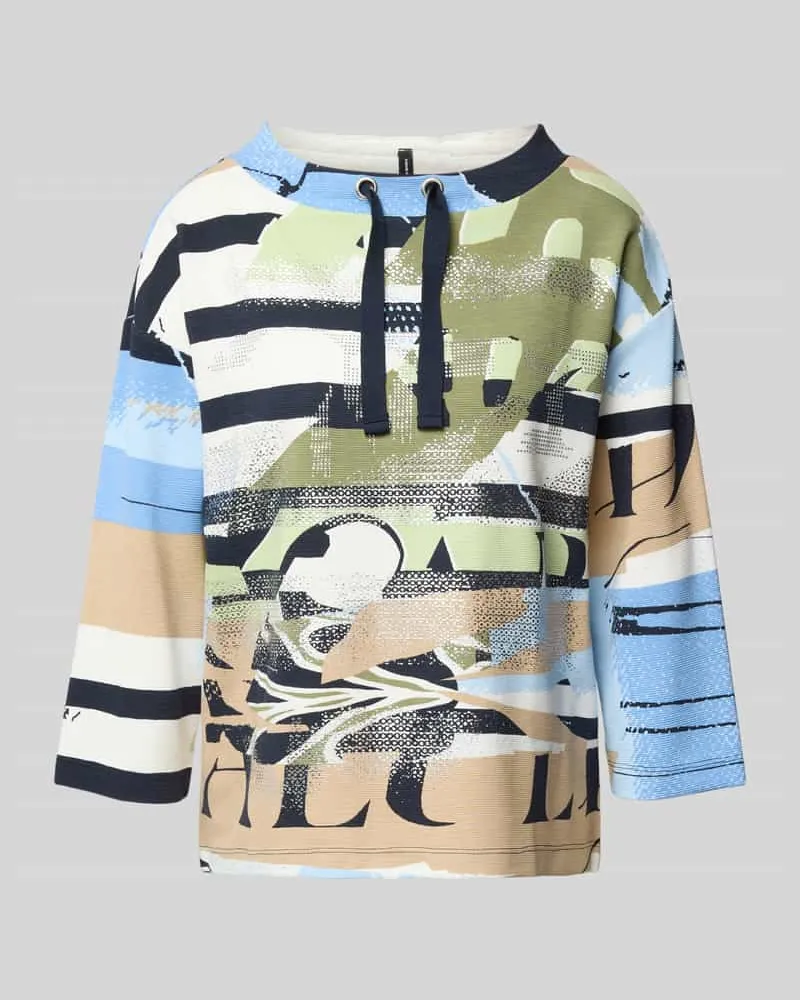 Betty Barclay Sweatshirt aus Viskose-Mix mit Rundhalsausschnitt und Tunnelzug Apfel