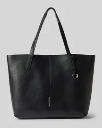 Marc O'Polo Shopper aus Leder mit Label-Prägung Black