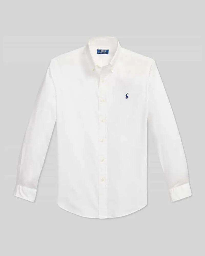 Ralph Lauren Regular Fit Freizeithemd aus reiner Baumwolle Weiss