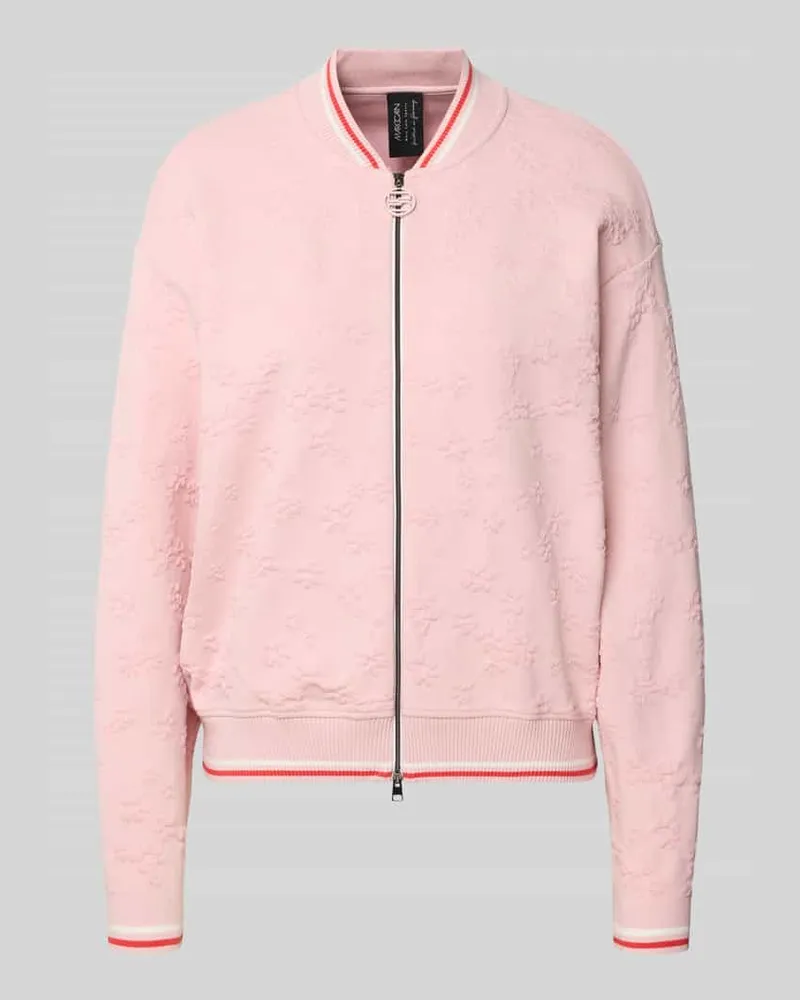 Marc Cain Regular Fit Strickjacke aus Viskose-Mix Rosa