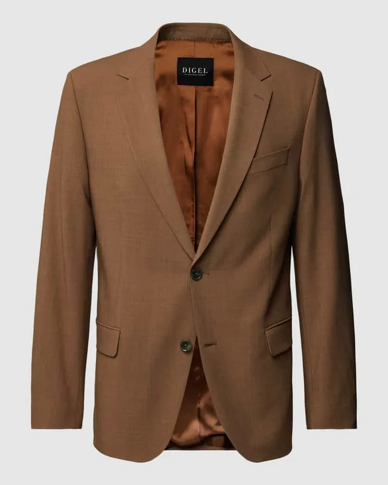 Digel Modern Fit 2-Knopf-Sakko aus Schurwolle Modell 'Damian Beige
