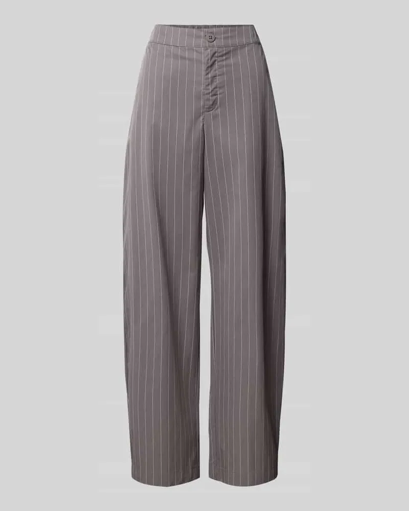 OH APRIL Regular Fit Bundfaltenhose mit Bundfalten-Detail Dunkelgrau