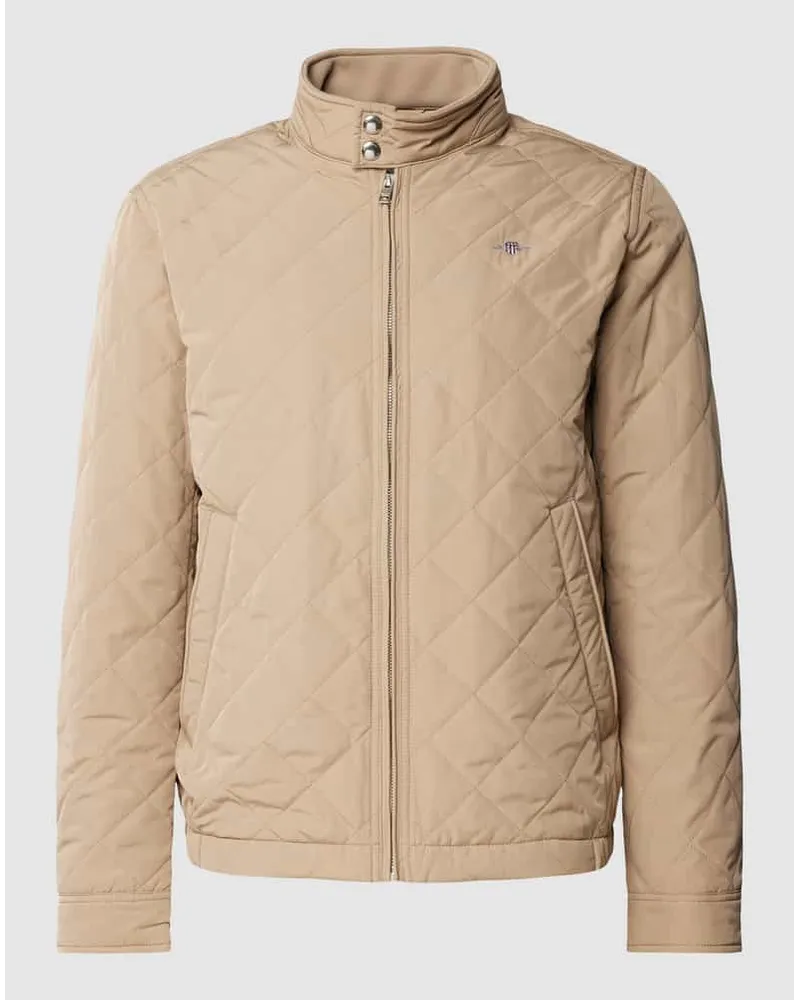 Gant Steppjacke mit Label-Stitching Modell 'WINDCHEATER Beige