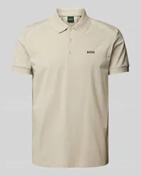 HUGO BOSS Poloshirt mit Label-Print Modell 'Paddy Beige