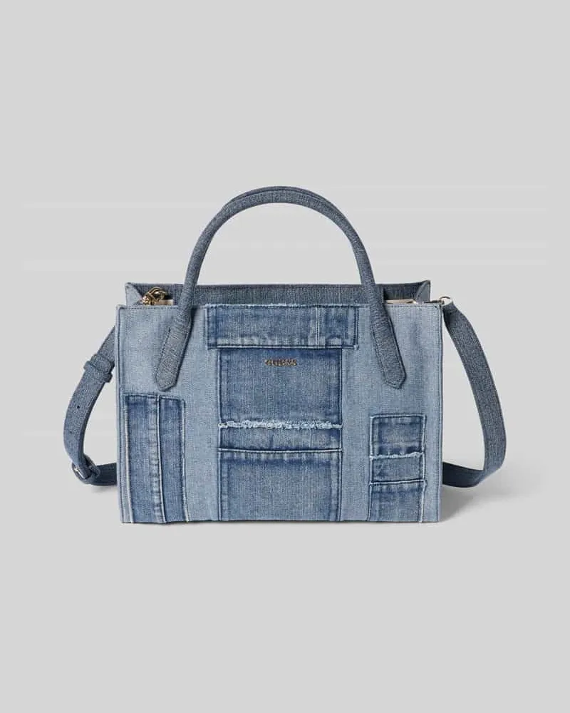 Guess Tote Bag mit Viskose-Anteil Modell 'Jodi Jeansblau