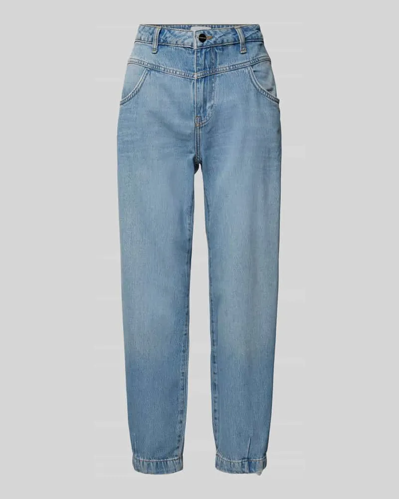 Rich&Royal Mom Fit Jeans mit Eingrifftaschen Hellblau