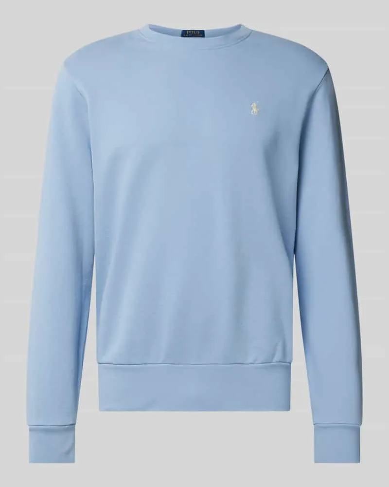 Ralph Lauren Sweatshirt mit Label-Stitching Jeansblau