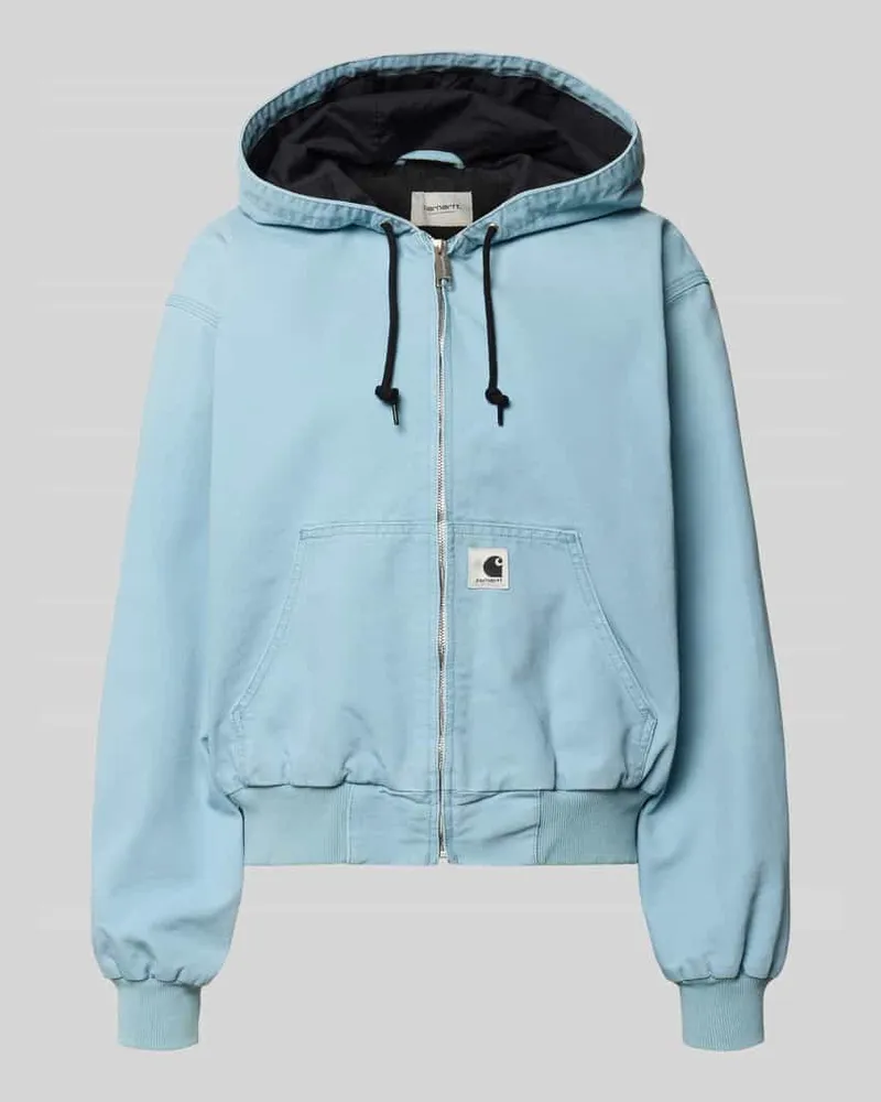 Carhartt WIP Sweatjacke mit Kapuze und Känguru-Tasche Mint