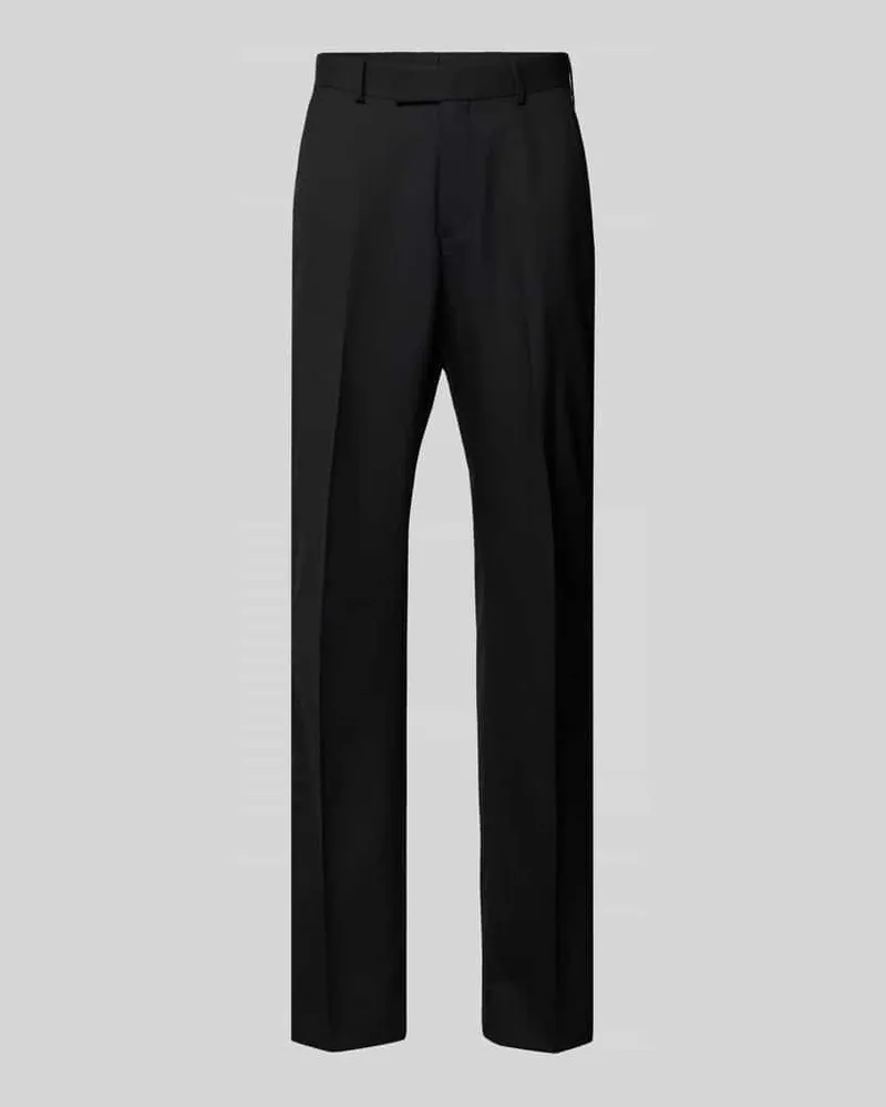 Tiger of Sweden Regular Fit Anzughose mit Bügelfalten Modell 'TENSER Black