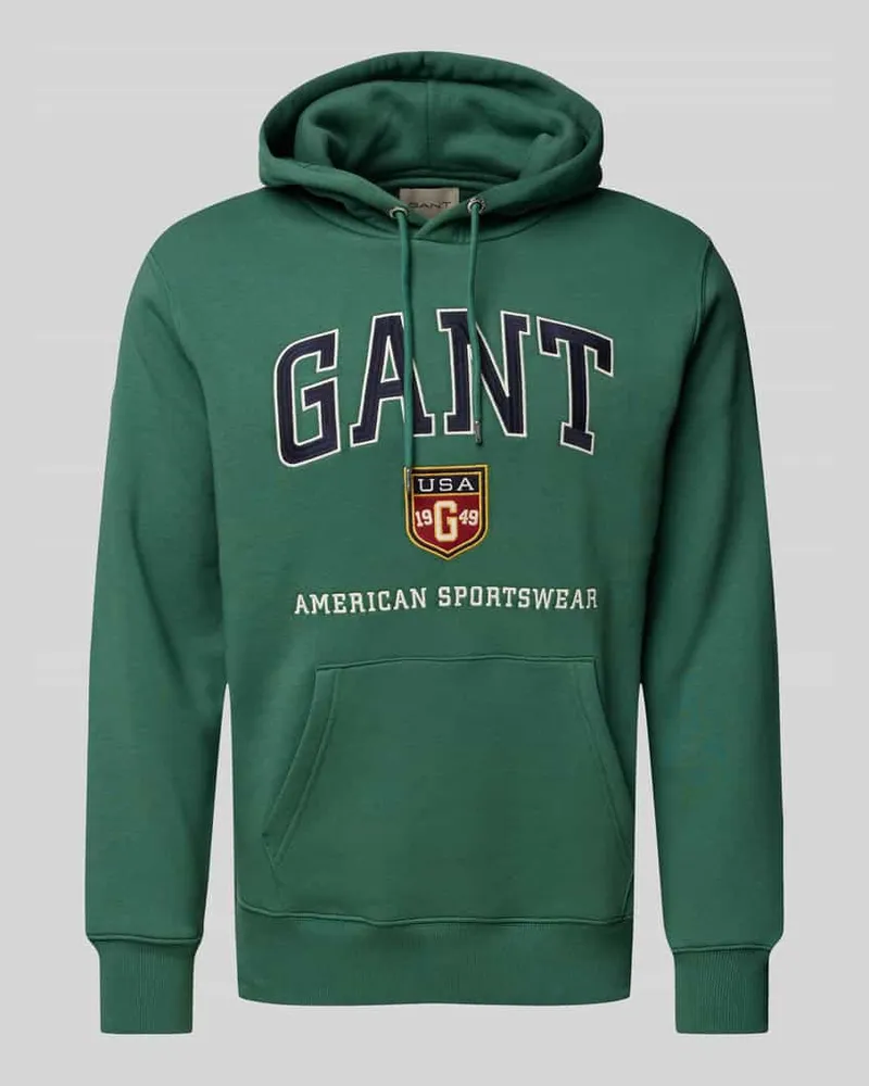 Gant Hoodie mit Label-Print Mint