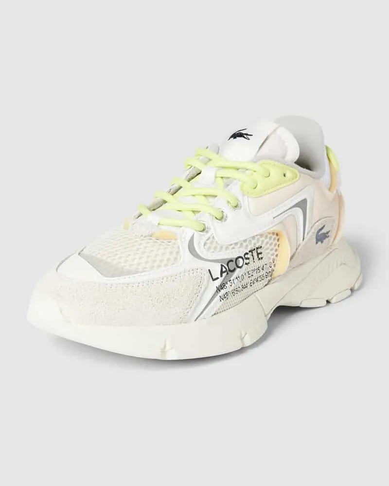 Lacoste Sneaker mit Label-Print Offwhite