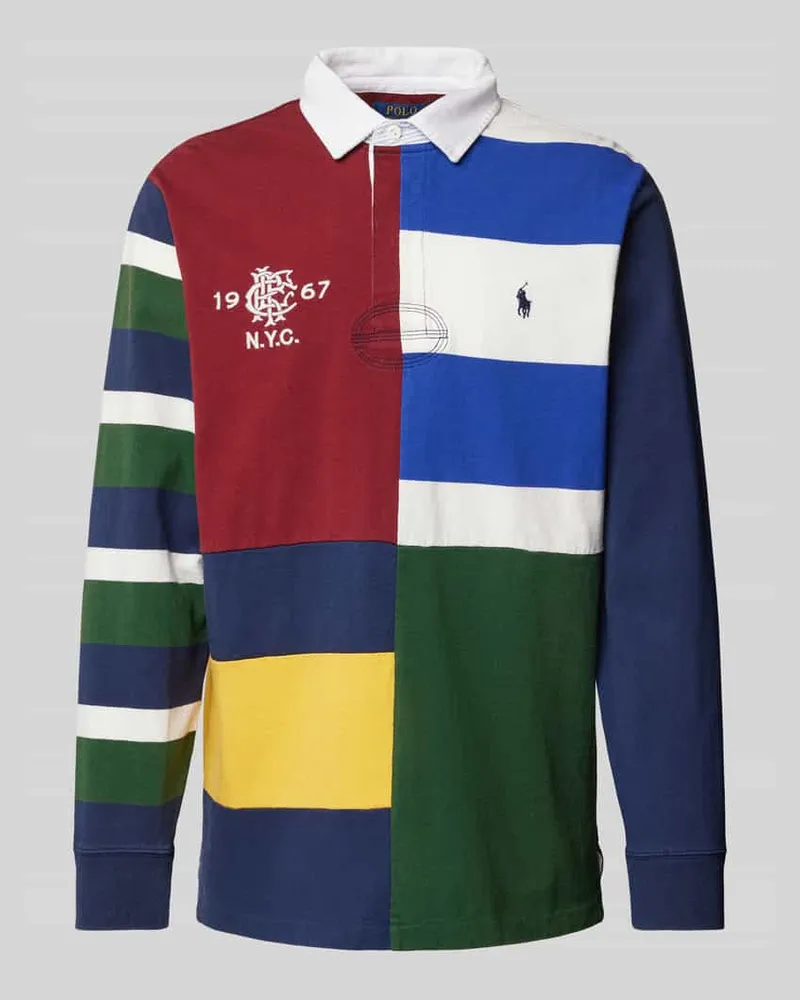 Ralph Lauren Sweatshirt mit Kentkragen Bordeaux