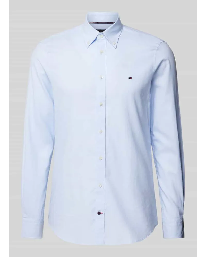 Tommy Hilfiger Business-Hemd mit Button-Down-Kragen Modell 'Logan Bleu