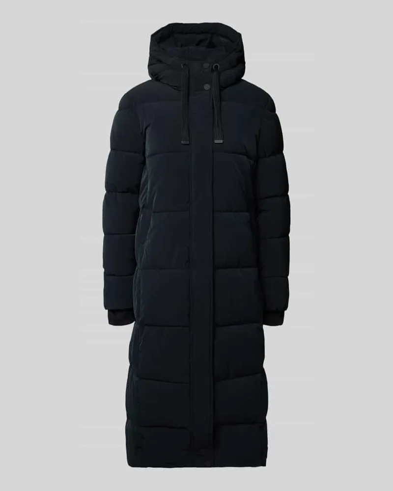 Christian Berg Steppmantel mit Kapuze Black