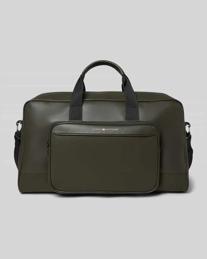 Tommy Hilfiger Weekender mit Lederoptik Dunkelgruen