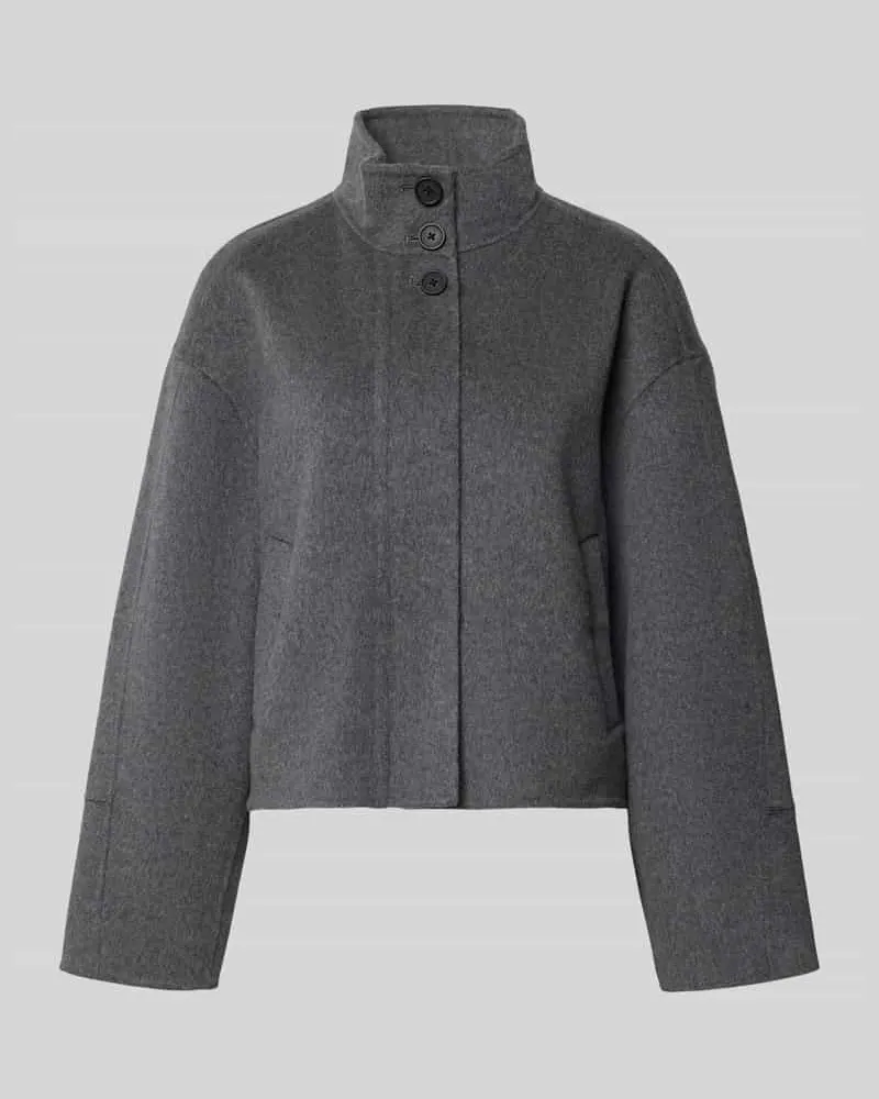 someday. Jacke aus Woll-Mix mit Stehkragen Modell 'Varielle Hellgrau