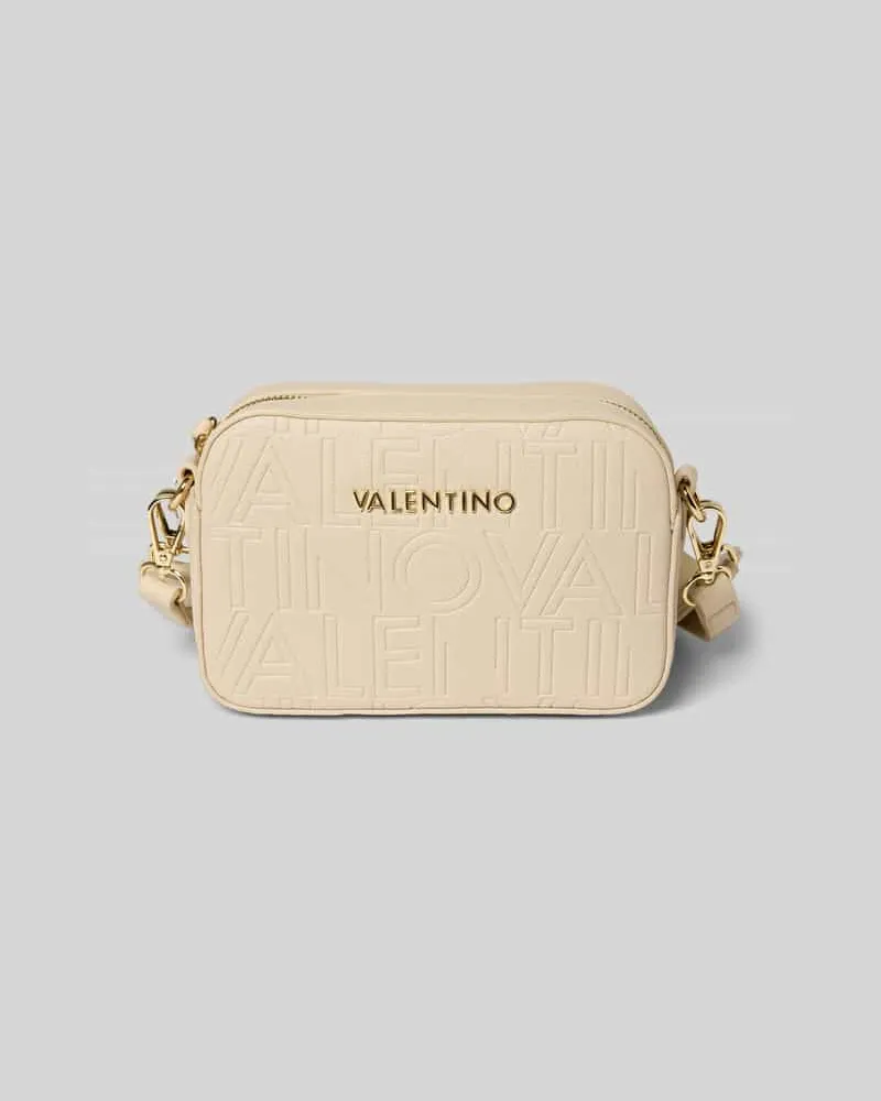 Valentino Garavani Handtasche mit Label-Applikation Modell 'PANSY Ecru