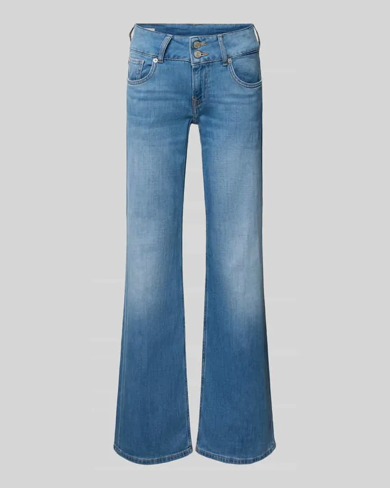 Pepe Jeans Straight Fit Jeans aus Baumwoll-Mix Modell 'VENUS Jeansblau