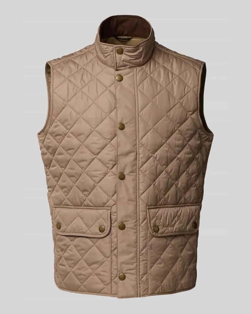 Barbour Steppweste mit Stehkragen Modell 'New Lowerdale Sand