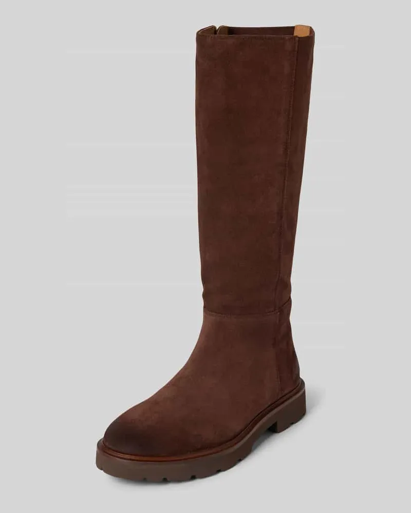 Geox Lederstiefel mit Reißverschluss Modell 'Norize Dunkelbraun