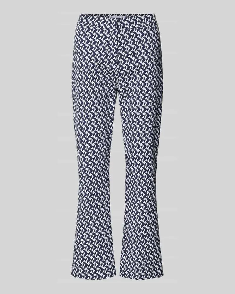 RAFFAELLO ROSSI  Stoffhose mit geometrischem Allover-Print Modell 'Maika Marine