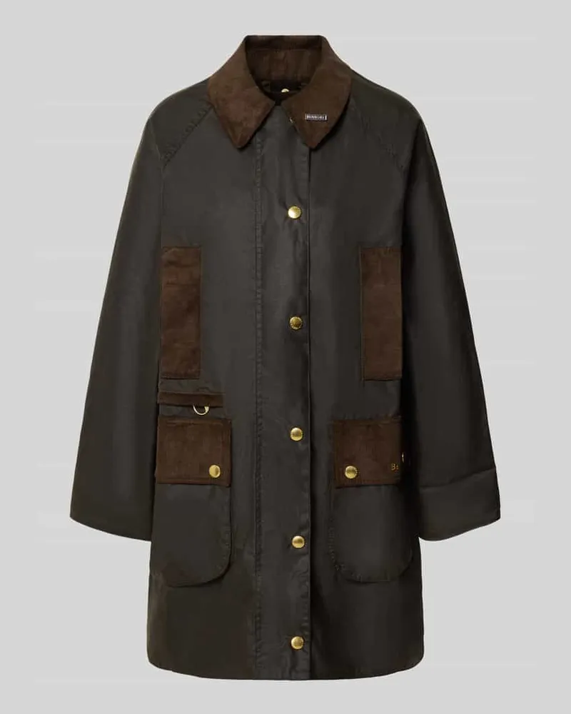 Barbour Regular Fit Funktionsjacke aus reiner gewachster Baumwolle Oliv
