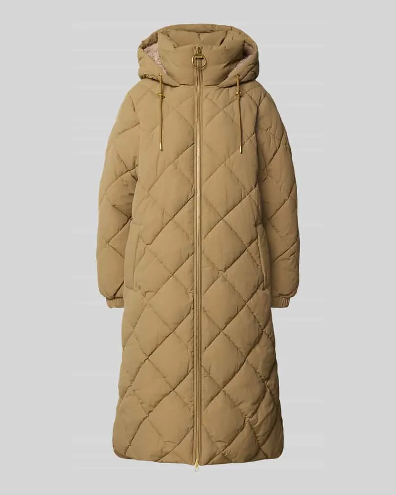 Barbour Regular Fit Steppmantel in leichter Crinkle-Optik Modell 'KIRKTON Beige