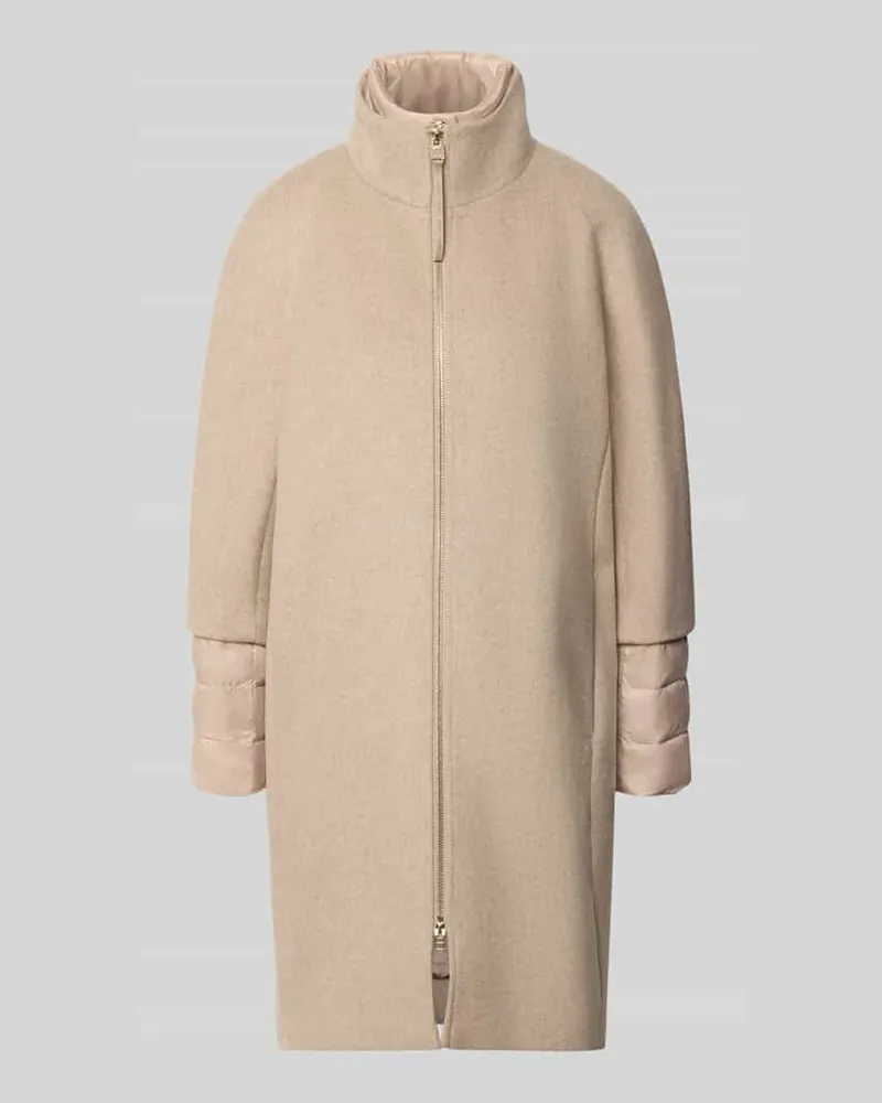 JOOP! Regular Fit Steppmantel aus Woll-Mix Modell 'Carmila Ecru