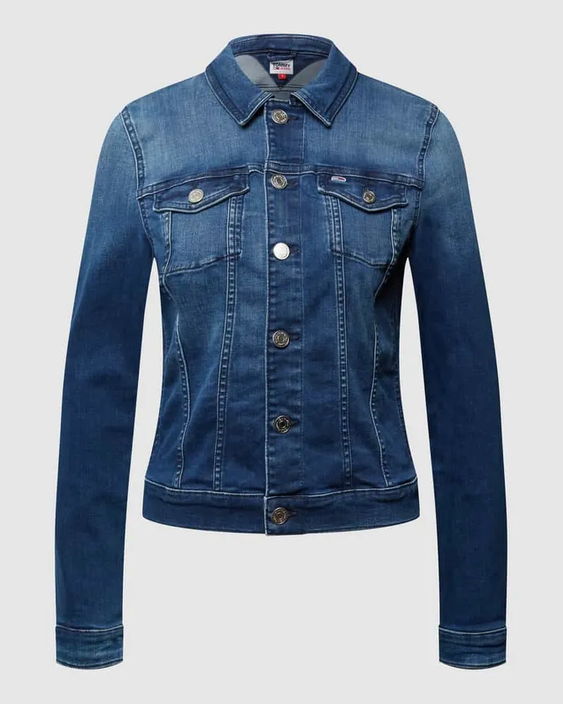 Tommy Hilfiger Slim Fit Jeansjacke mit Stretch-Anteil Modell 'Vivianne Blau