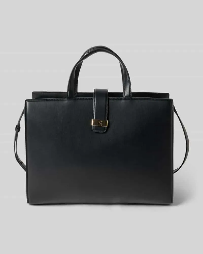 Tommy Hilfiger Umhängetasche in Leder-Optik Modell 'HERITAGE SATCHEL Black