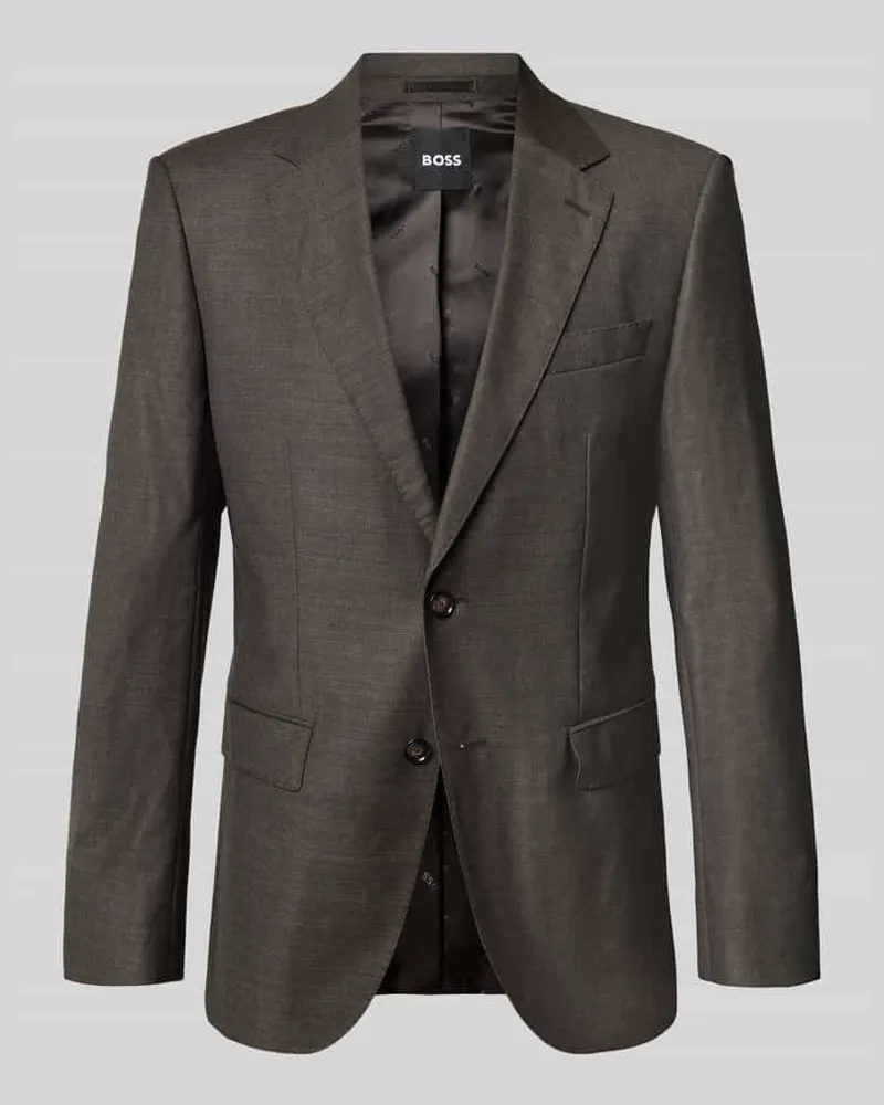 HUGO BOSS Slim Fit Sakko aus Schurwoll-Mix Modell 'H-Huge-MM-264 Rostrot