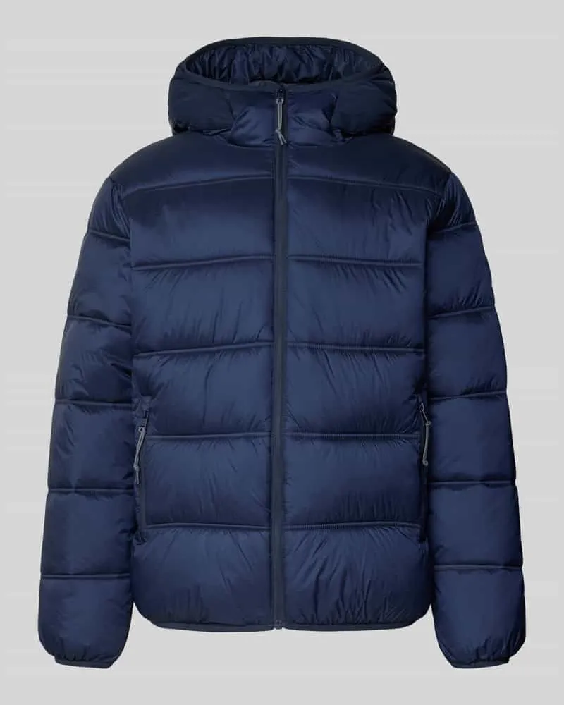 Tommy Hilfiger Regular Fit Steppjacke mit Mesh-Besatz Dunkelblau