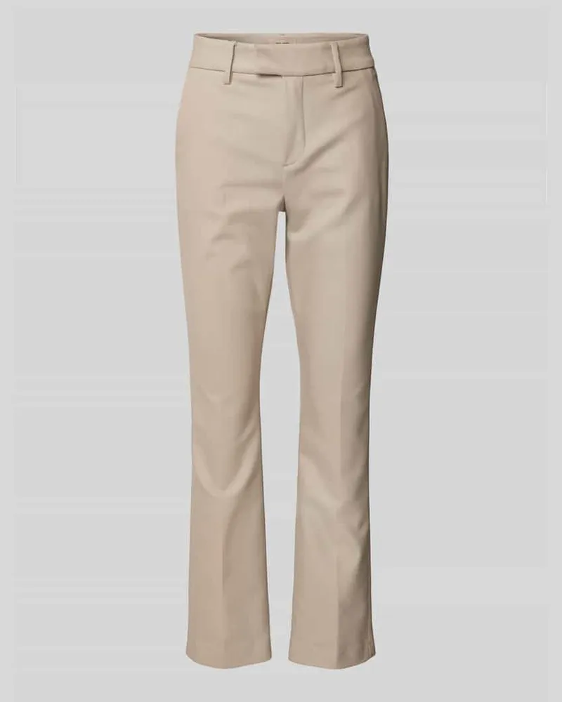 Mos Mosh Slim Fit Stoffhose mit Eingrifftaschen Modell 'ELLEN NIGHT Taupe