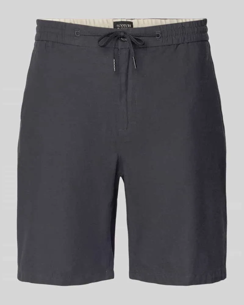 Scotch&Soda Shorts aus Baumwoll-Leinen-Mix Modell 'FAVE Black