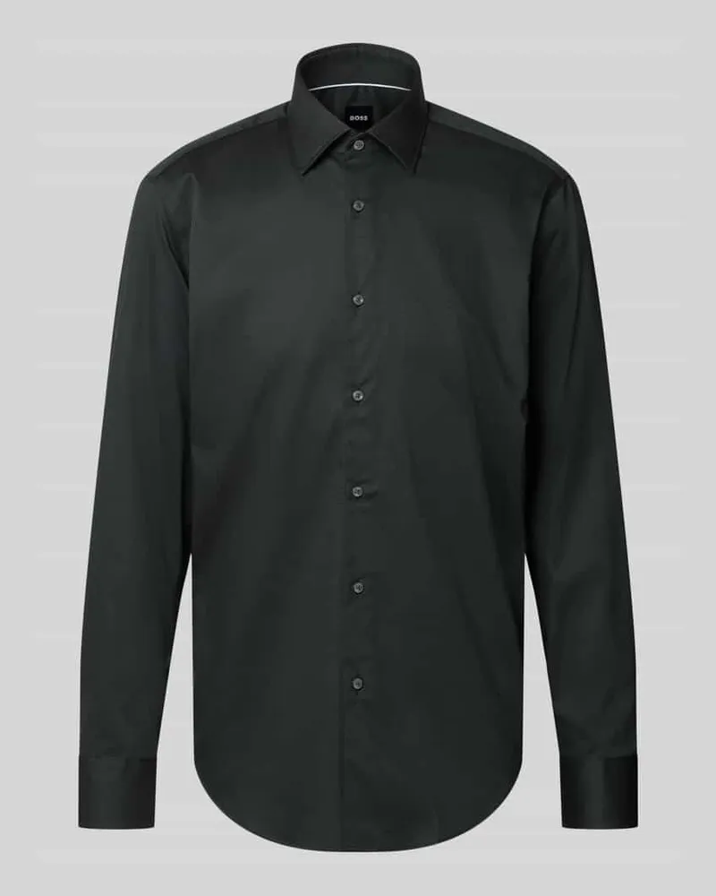 HUGO BOSS Regular Fit Businesshemd mit Kentkragen Bottle