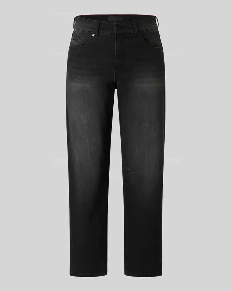 ANGELS  Barrel Jeans aus Baumwoll-Mix Modell 'Evy Hellgrau