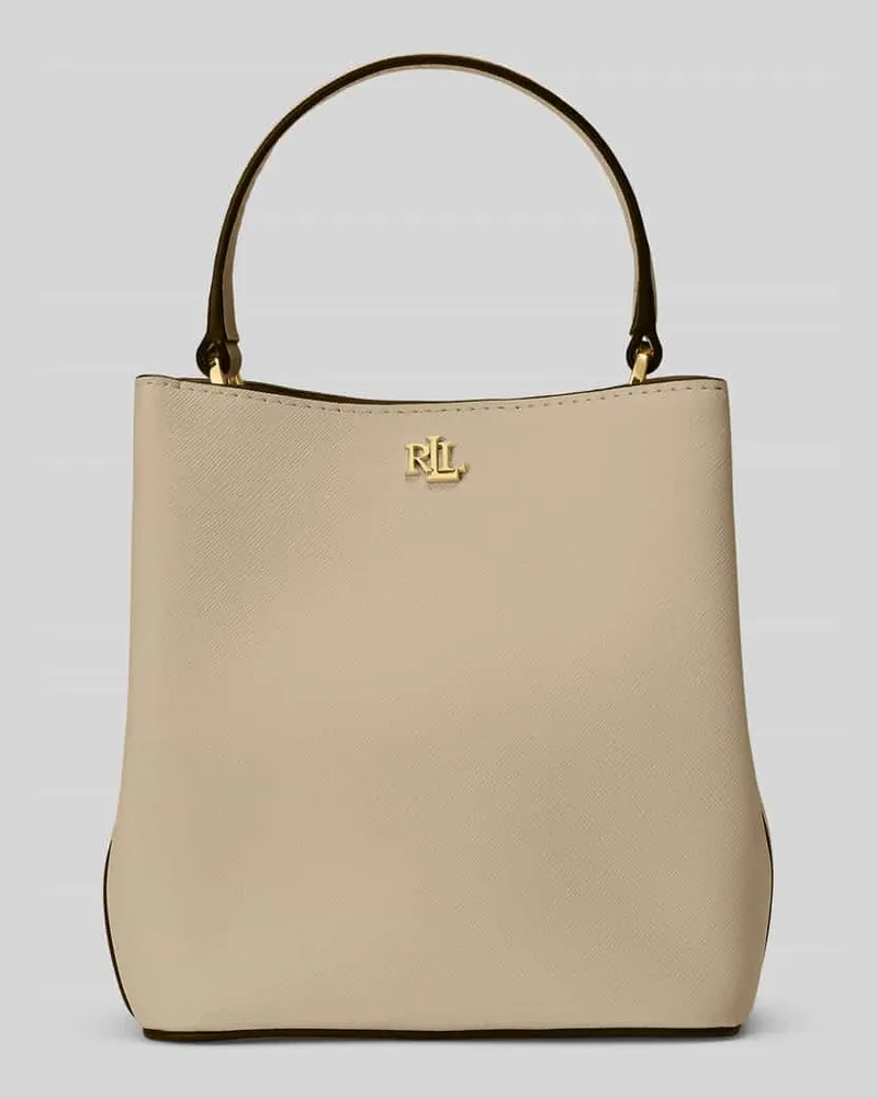 Ralph Lauren Henkeltasche aus reinem Leder Beige