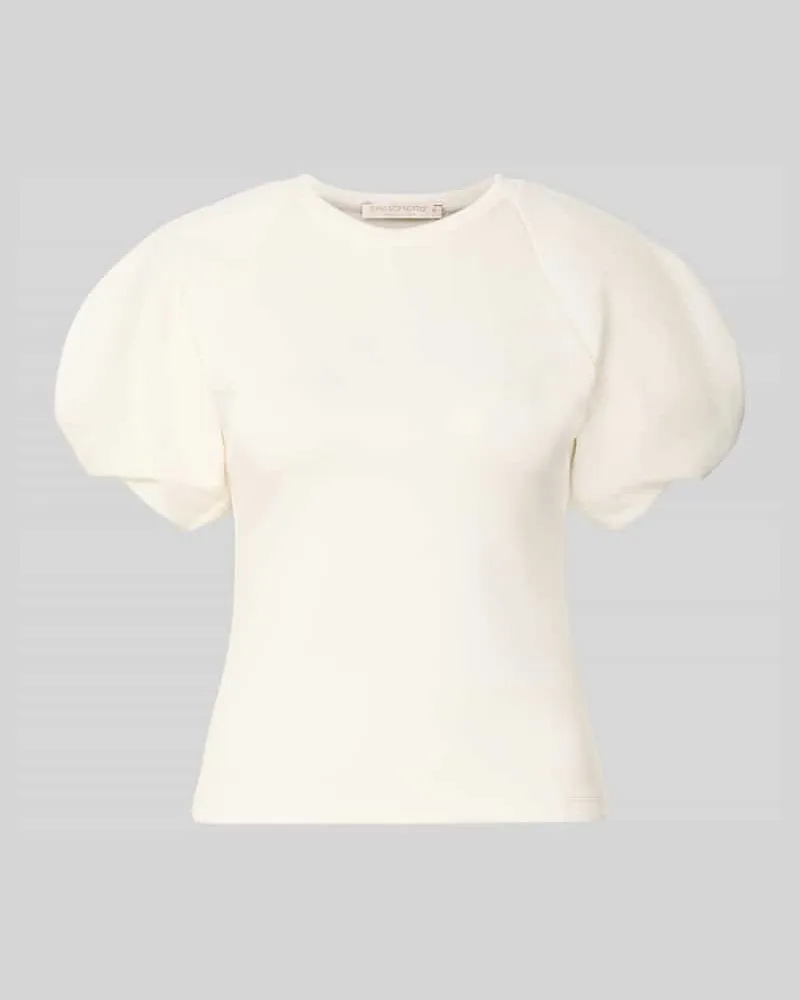 Rinascimento Bluse mit Ballonärmeln Offwhite