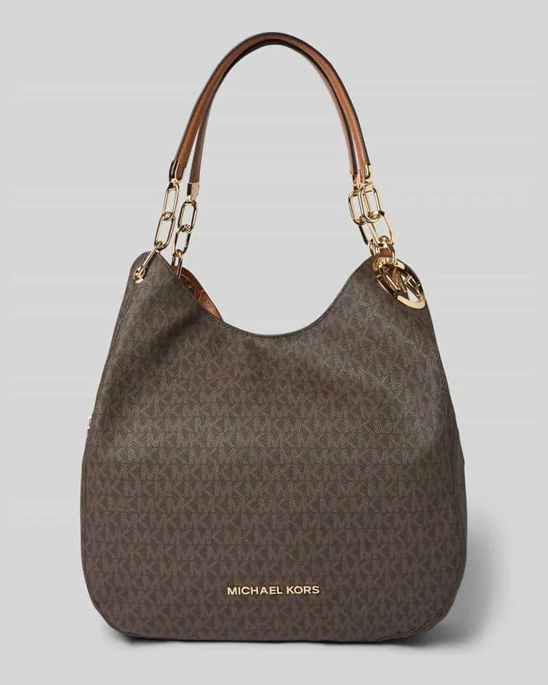 Michael Kors Handtasche mit Label-Applikation Modell 'LILLIE Mittelbraun