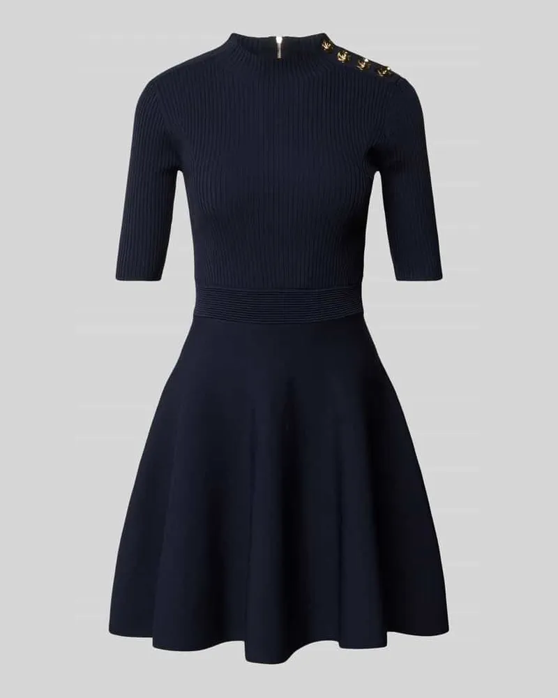 Ted Baker Strickkleid mit Zierknöpfen Marine