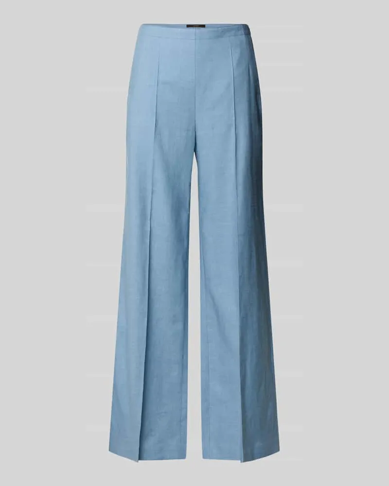windsor. Slim Fit Marlenehose aus Leinen-Mix Hellblau