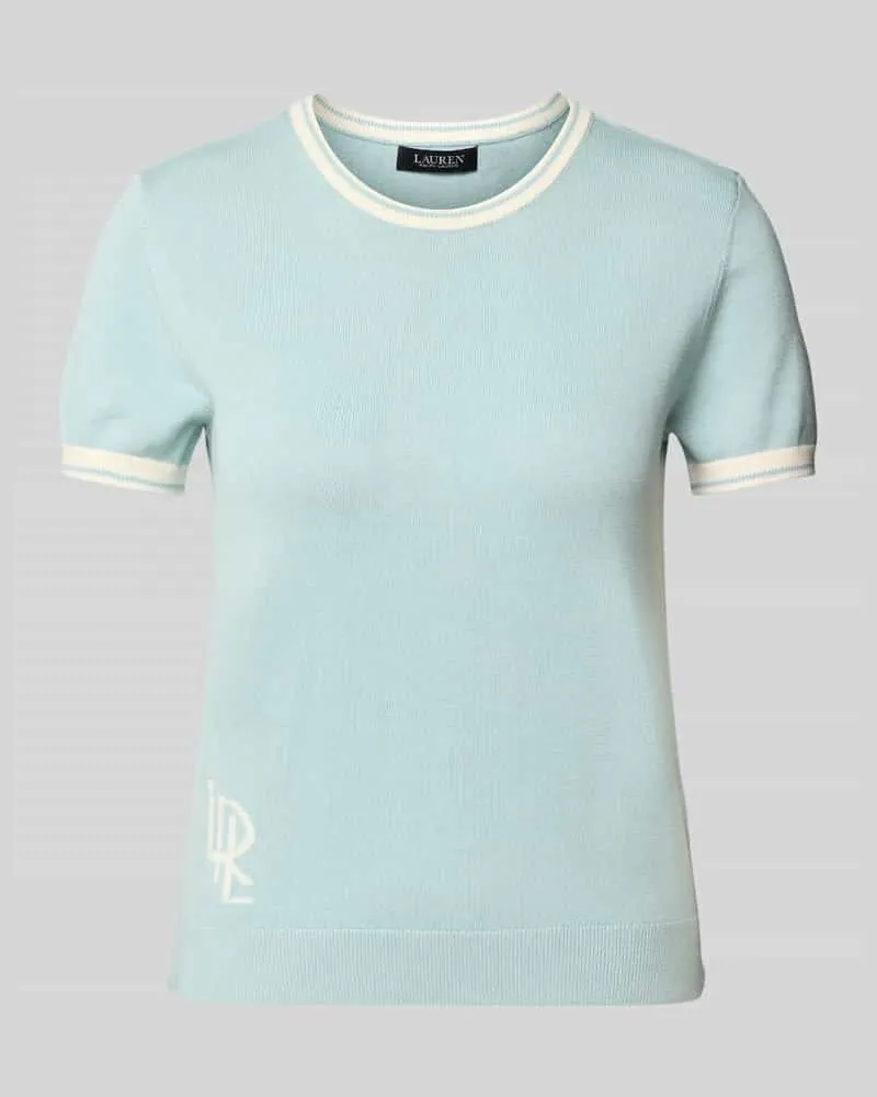 Ralph Lauren T-Shirt in Strick-Optik Bleu