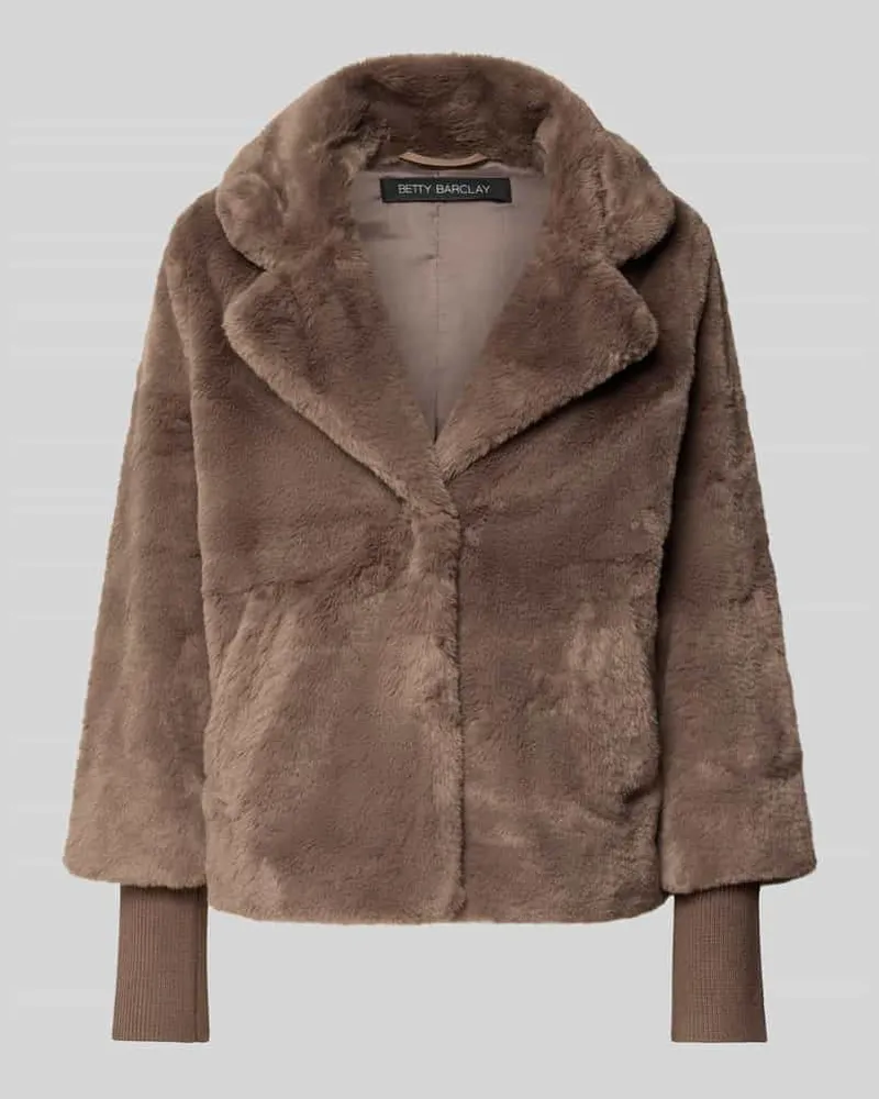 Betty Barclay Jacke aus Kunstfell Taupe